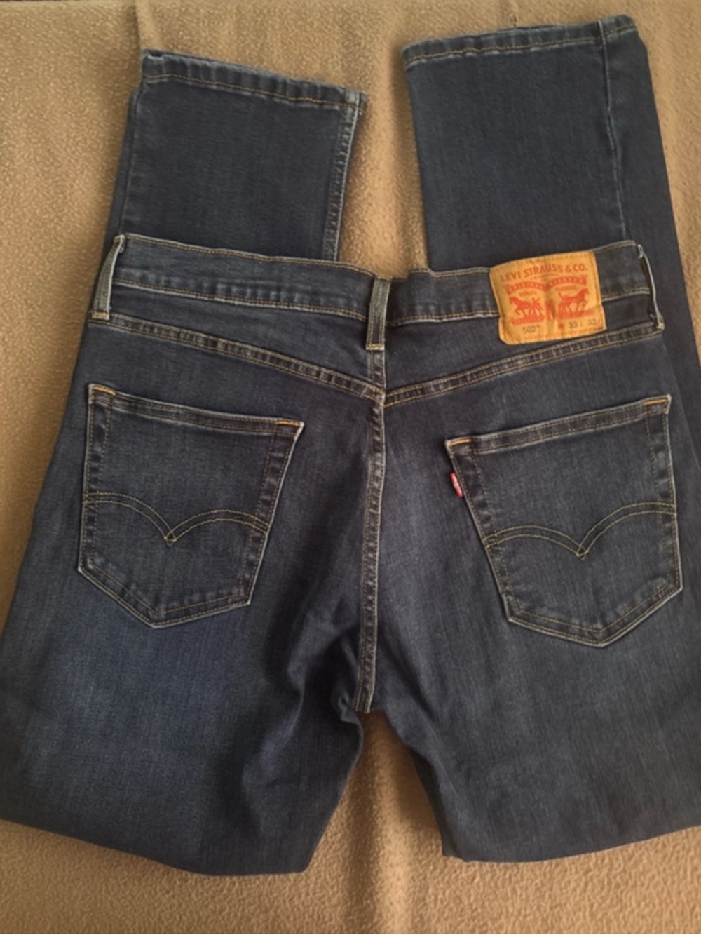 Levi's Indigo Blue Back-Pocket Straight Jeans